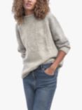 Celtic & Co. Gansey Undyed Wool Jumper, Taupe