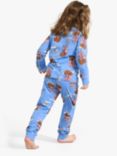 Lindex Kids' Unisex Print Pyjamas, Ships/Dusty Blue