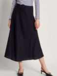 Monsoon Olive Midi Skirt, Black