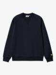 Carhartt WIP Regular Fit Jumper, Dark Navy / Gold