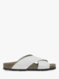 Celtic & Co. Nubuck Crossover Sliders, White