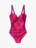 Panos Emporio Verona Ruched Shaping Twist Front Swimsuit, Rose