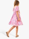 Angel & Rocket Kids' Simone Textured Floral Print Dress, Pink