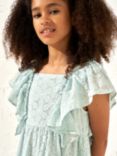 Angel & Rocket Kids' Sara Broderie Ruffle Sleeve Dress, Mint