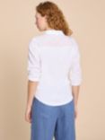 White Stuff Annie Jersey Shirt, Pale Ivory