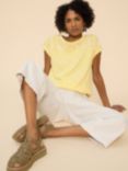 White Stuff Anthea Embroidered Top, Yellow