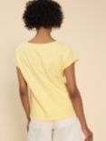 White Stuff Anthea Embroidered Top, Yellow