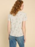 White Stuff Abbie Bird T-Shirt, Neutral