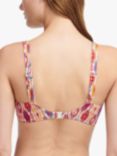 Chantelle Devotion Ikat Print Bikini Top, Red/Multi