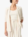 Soaked In Luxury Shirley 3/4 Sleeve Blazer, Sandshell