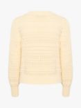 Soaked In Luxury Rava Crochet Knit Cardigan, Pearled Ivory