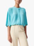 Soaked In Luxury Layna Loose Fit Top, Sea Jet