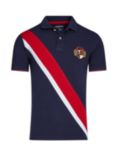 Raging Bull Stripe Pique Polo Shirt, Navy