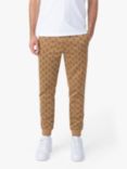 LUKE 1977 Golden Balls Logo Pattern Joggers, Caramel