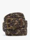 Rodd & Gunn Thames Weave Leather & Stretch Cotton Belt