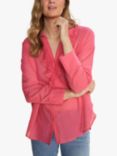 MOS MOSH Jelena Voile Ruffle Shirt, Camellia Rose