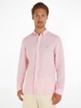 Tommy Hilfiger Linen Pigment Dyed Shirt, Pink