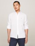 Tommy Hilfiger Pigment Dyed Long Sleeve Shirt, Optic White