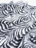 Bloom & Bay Delta Square Zebra Scarf, Black/Grey