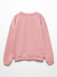 Mango Kids' Smiles Sweatshirt, Medium Pink