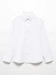 Mango Kids' Popelin Regular Fit Shirt, White