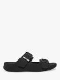FitFlop Gogh Moc Leather Sliders, Black
