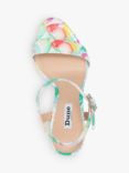 Dune Merriment Abstract Print High Block Heel Sandals, Multi