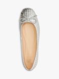 Dune Heights Woven Leather Ballet Pumps