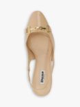 Dune Wide Fit Detailed Court Shoes, Blush Patent