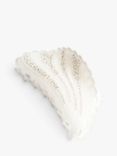 Bloom & Bay Senna Crystal Stone Hair Claw, Cream