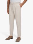 Reiss Elite Brushed Trousers, Ecru