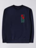 Edwin Garden Society Oversized Jumper, Blue