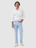 Rodd & Gunn Fabric Straight Fit Long Leg Jeans, Sky Blue