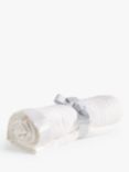 John Lewis Organic Cotton Cellular Baby Blanket, Seconds, White