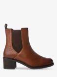 Moda in Pelle Natele Leather Ankle Boots, Tan