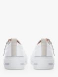 Moda in Pelle Filician Leather Flatform Trainers, White