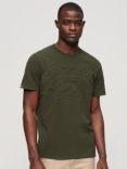 Superdry Embossed Archive Graphic T-Shirt, Olive Green