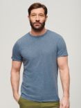 Superdry Crew Neck Slub Short Sleeved T-Shirt, Dry Slate Blue