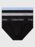 Calvin Klein Hip Briefs, Pack of 3, Griffin/Blue/Black