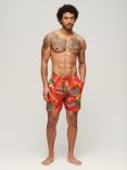Superdry Recycled Hawaiian Print 17" Swim Shorts