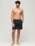 Superdry Premium Embroidered 17" Swim Shorts, Navy