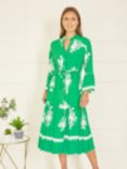 Yumi Printed Midi Dress, Green