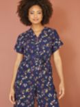Yumi Sealife Print Jumpsuit, Navy/Multi