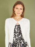 Yumi Cropped Cardigan, Ivory