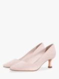 Hobbs Esther Suede Court Shoes, Pale Pink