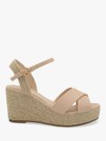 Paradox London Yona Wide Fit Espadrille Wedge Sandals, Nude
