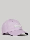 Superdry Graphic Baseball Cap, Parma Violet Purple