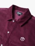 Blue Flowers Dundee Shirt, Red Wine