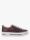 Moda in Pelle Filician Low Top Leather Trainers, Bronze
