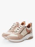 Moda in Pelle Alican Leather Chunky Trainers, Beige